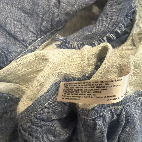 Saturday Sunday (Anthropologie) XS mint EUC cond Elegant Heathered Top w denim - Picture 11 of 14